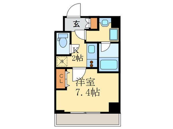 ｸﾘｽﾀﾙｸﾞﾗﾝﾂ京都御所西(905)の物件間取画像